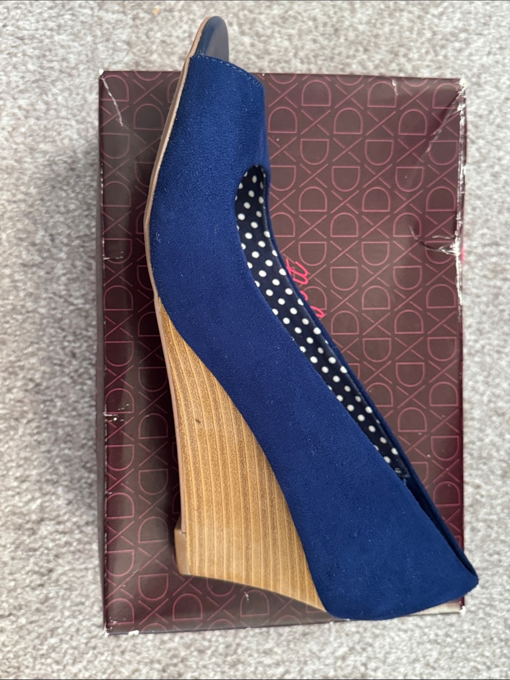 Women’s Blue Wedge Heel Pumps